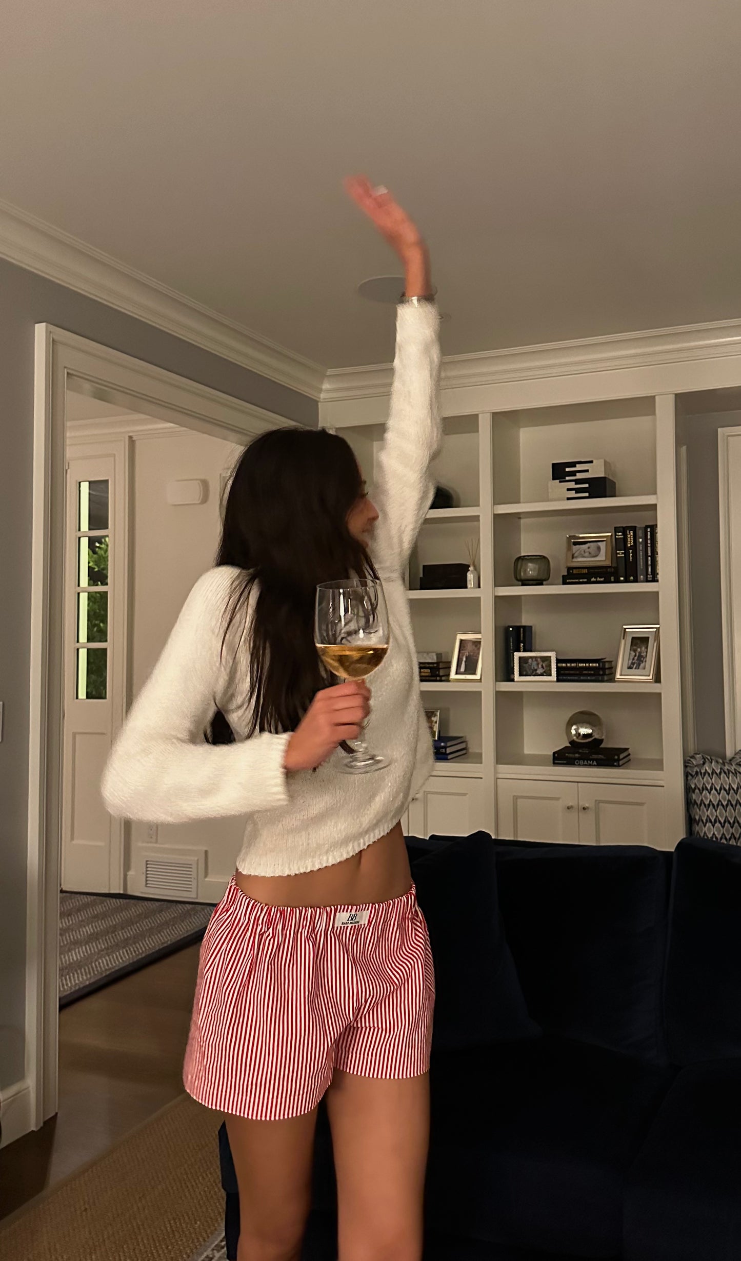 Boxer Shorts in Cherry Stripe